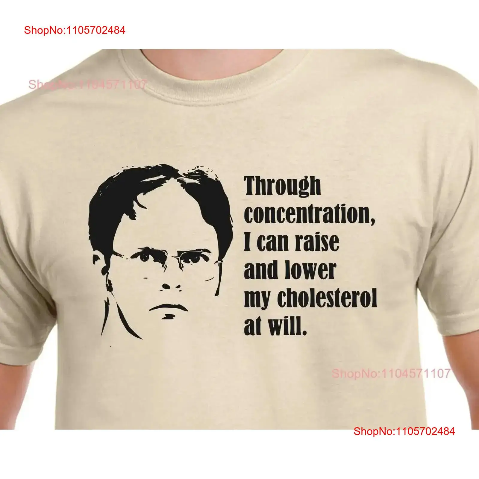 Vintage Fashion Quotes - Funny Dwight Schrute Cholesterol Quote T