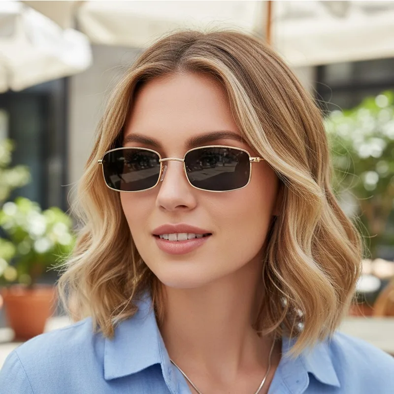 New Small Square Sunglasses Wo - Vintage Fashion Enthusiasts ulasan dan harga