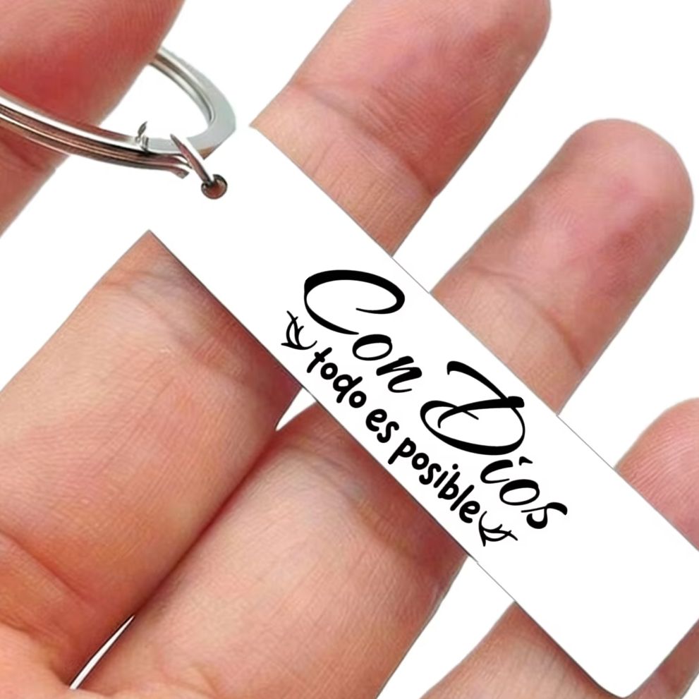 1Pc Spanish Quote Keychain Con - Vintage Fashion Quotes ulasan dan harga