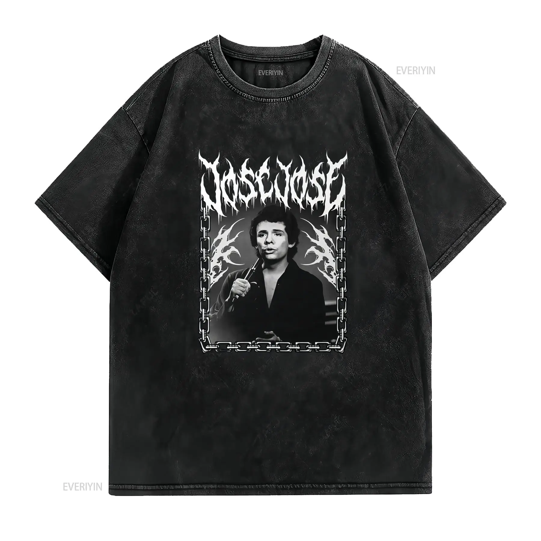 Jose Dark Metal Lettering T Sh - Vintage Fashion La ulasan dan harga