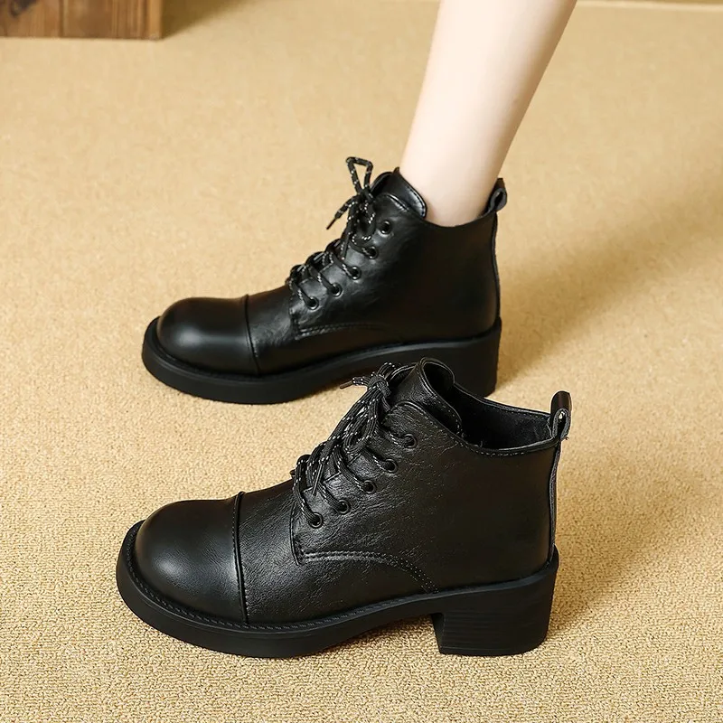 Women Short Boots  Autumn Wint - Vintage Outdoor Fashion ulasan dan harga